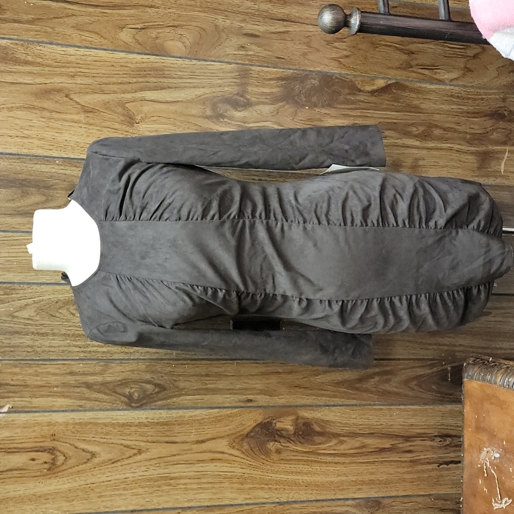 Nwt Zara Basic faux suede dress